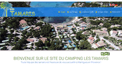 Desktop Screenshot of camping-lestamaris.com
