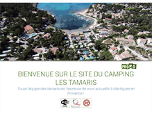 Tablet Screenshot of camping-lestamaris.com